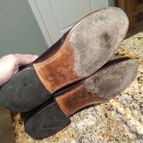 Allen Edmonds Bridgeton Men's Leather Tassel Loafers Burgundy Size 9.5 A 5079 - Picture 8 of 14